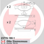 Piduriklotsi komplekt, ketaspidur ZIMMERMANN 23776.180.1