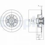 Piduriketas DELPHI BG9028RS