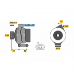 Generaator BOSCH 0 986 080 230