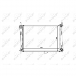 Radiaator, mootorijahutus NRF 53740