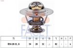 Termostaat, jahutusvedelik FACET 7.8276S