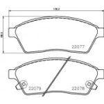 Piduriklotsi komplekt,ketaspidur BREMBO P 09 009