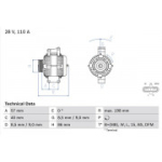Generaator BOSCH 0 986 049 780