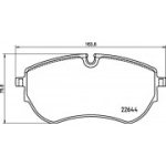 Piduriklotsi komplekt, ketaspidur BREMBO P 85 173