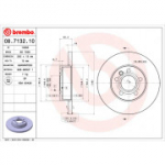 Piduriketas BREMBO 08.7132.10