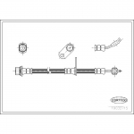 Pidurivoolik CORTECO 19032715