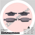 Piduriklotsi komplekt, ketaspidur ZIMMERMANN 24796.175.1