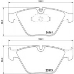 Piduriklotsi komplekt, ketaspidur BREMBO P 06 081