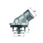 Termostaat, jahutusvedelik MAHLE ORIGINAL TI 45 87D