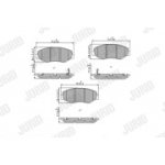 Piduriklotsi komplekt, ketaspidur JURID 572504J