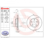 Piduriketas BREMBO 09.5844.10