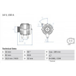Generaator BOSCH 0 986 048 090