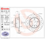 Piduriketas BREMBO 08.C115.1X