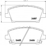 Piduriklotsi komplekt, ketaspidur HELLA 8DB 355 006-911