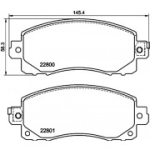 Piduriklotsi komplekt, ketaspidur HELLA 8DB 355 039-161