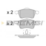 Piduriklotsi komplekt, ketaspidur BREMSI BP2723