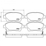 Piduriklotsi komplekt, ketaspidur BREMBO P 83 097