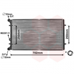 Radiaator, mootorijahutus VAN WEZEL 03002155