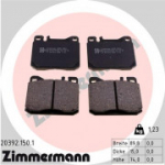 Piduriklotsi komplekt, ketaspidur ZIMMERMANN 20392.150.1