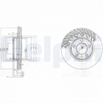 Piduriketas DELPHI BG9773