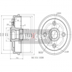 Piduritrummel MAXGEAR 19-1041