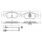 Piduriklotsi komplekt, ketaspidur FREMAX FBP-1643