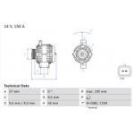 Generaator BOSCH 0 986 081 820
