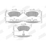 Piduriklotsi komplekt, ketaspidur JURID 572505J