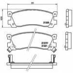 Piduriklotsi komplekt, ketaspidur BREMBO P 49 025