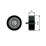 Seade ja juhtrull, soonrihm GATES T36437