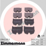 Piduriklotsi komplekt, ketaspidur ZIMMERMANN 23943.175.1