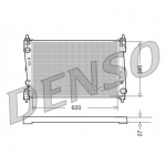 Radiaator, mootorijahutus DENSO DRM09112