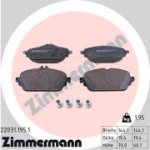 Piduriklotsi komplekt, ketaspidur ZIMMERMANN 22031.195.1