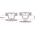 Piduriklotsi komplekt, ketaspidur REMSA 1218.00