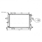 Radiaator, mootorijahutus AVA Clever Choice OLA2252