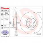 Piduriketas BREMBO 09.A773.11