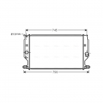Radiaator, mootorijahutus AVA Clever Choice TO2402