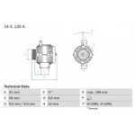 Generaator BOSCH 0 986 083 250