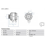Generaator BOSCH 0 986 082 220
