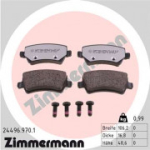 Piduriklotsi komplekt, ketaspidur ZIMMERMANN 24496.970.1