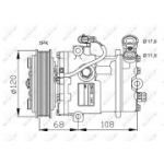 Kompressor, kliimaseade NRF 32775