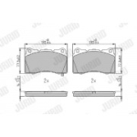 Piduriklotsi komplekt, ketaspidur JURID 572508J
