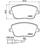 Piduriklotsi komplekt, ketaspidur HELLA 8DB 355 018-811