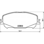 Piduriklotsi komplekt, ketaspidur HELLA 8DB 355 039-201