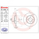 Piduriketas BREMBO 08.3068.10