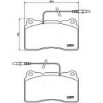 Piduriklotsi komplekt, ketaspidur BREMBO P 23 082
