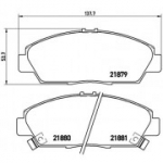 Piduriklotsi komplekt, ketaspidur BREMBO P 28 021