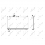 Radiaator, mootorijahutus NRF 53581