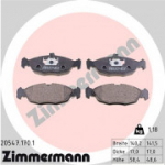 Piduriklotsi komplekt, ketaspidur ZIMMERMANN 20547.170.1