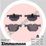 Piduriklotsi komplekt, ketaspidur ZIMMERMANN 23448.170.1